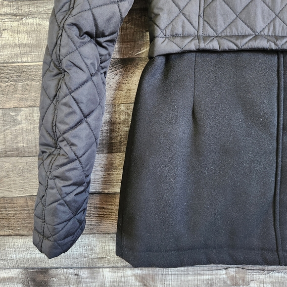 Sam Edelman Quilted Polyester Hooded Black Jacket Women's Small - Picture 9 of 16